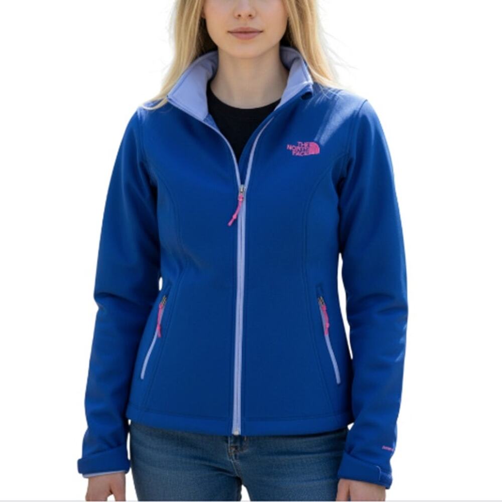 THE NORTH FACE Apex Bionic Fleece Lined Jacket Women M Blue Outdoor Everyday